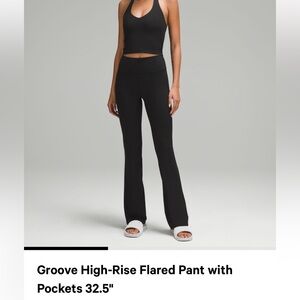 Lululemon Black Flare Leggings 32”